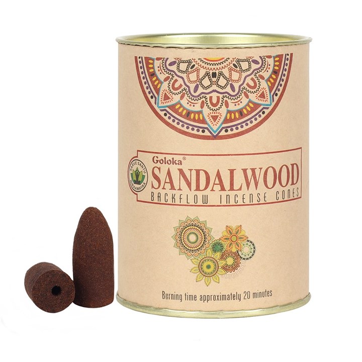 ΣΕΤ ΑΡΩΜΑΤΙΚΩΝ ΚΩΝΩΝ GOLOKA SANDALWOOD & ΚΕΡΑΜΙΚΗΣ ΣΥΣΚΕΥΗΣ BLACKFLOW 'CALM RITUAL'